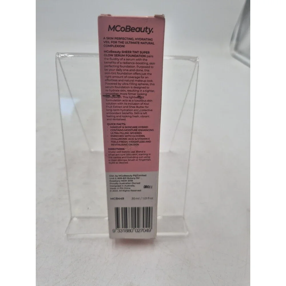 MCoBeauty Super Glow Sheer TINT Serum Foundation 3-4 LIGHT MEDIUM